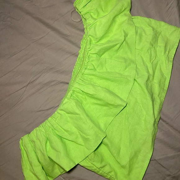 a new day Asymmetrical Lime Green Skirt - Picture 4 of 4